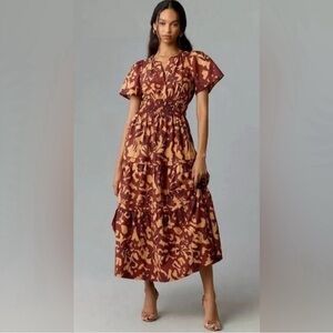 NWT Anthropologie Somerset Maxi Dress | Large Petite